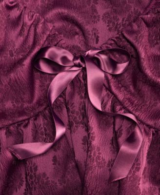 Juniors' Jacquard Ruffled Babydoll Mini Dress