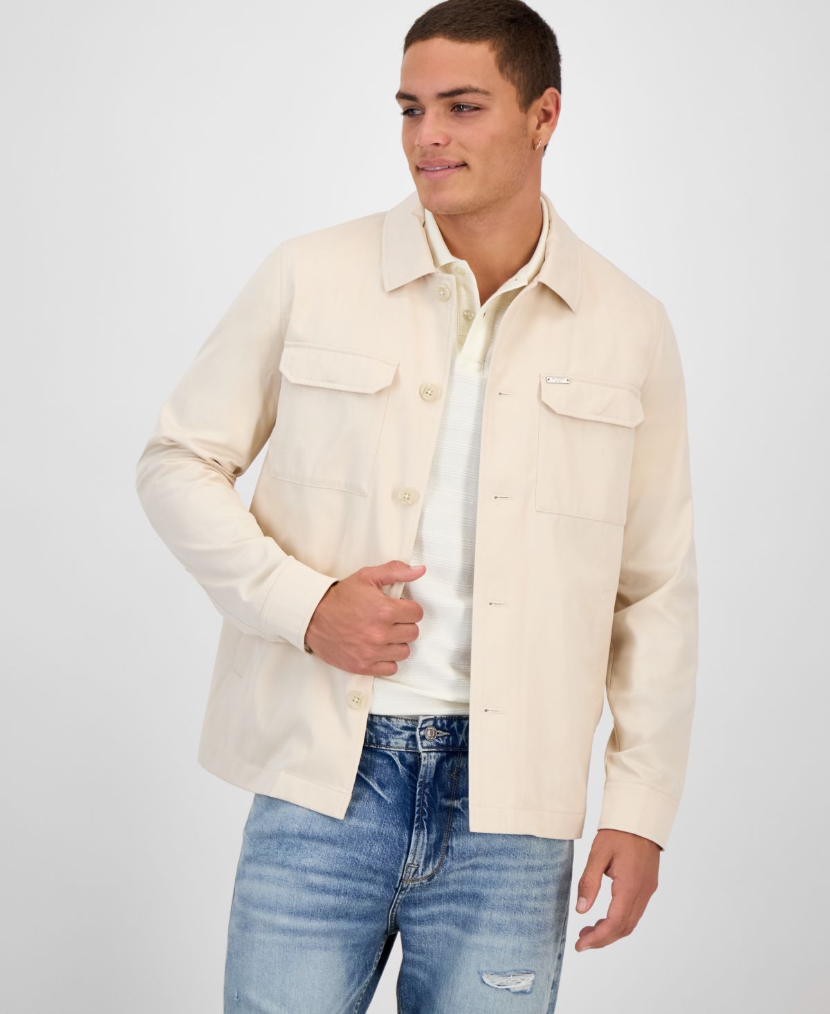 Мужская городская рубашка-пиджак