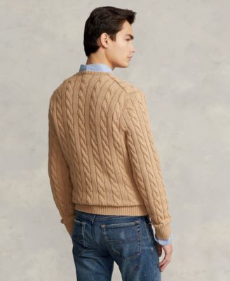 Men's Cable-Knit Cotton Sweater