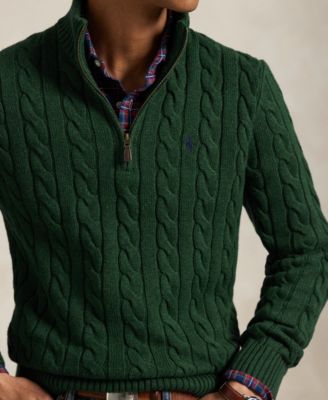 Men's Cable-Knit Cotton Sweater