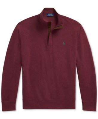 Men's Luxury Jersey Quarter-Zip Pullover Sweater