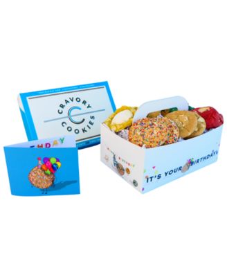 The Cravory - Happy Birthday Box Best Sellers Cookies Gift Box, 12 Cookies