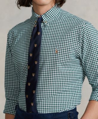 Men's Custom-Fit Gingham Oxford Shirt