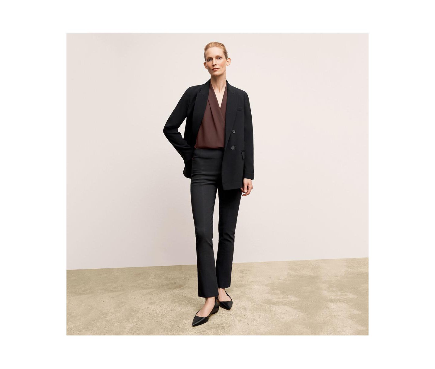 Женские брюки M.M.LaFleur Kick Flare Foster - Eco PowerStretch, цвет: Чёрный — фото 7