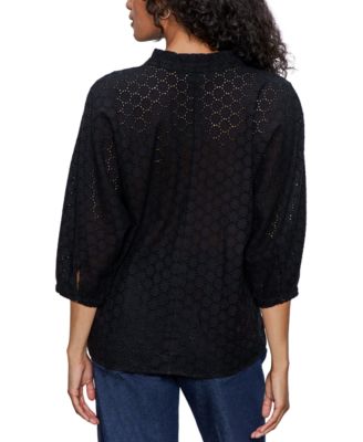 Women's Cotton Petal Drop Blouse