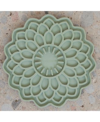 Enrichment Lick Mat: Sage Green Blooming Blossom