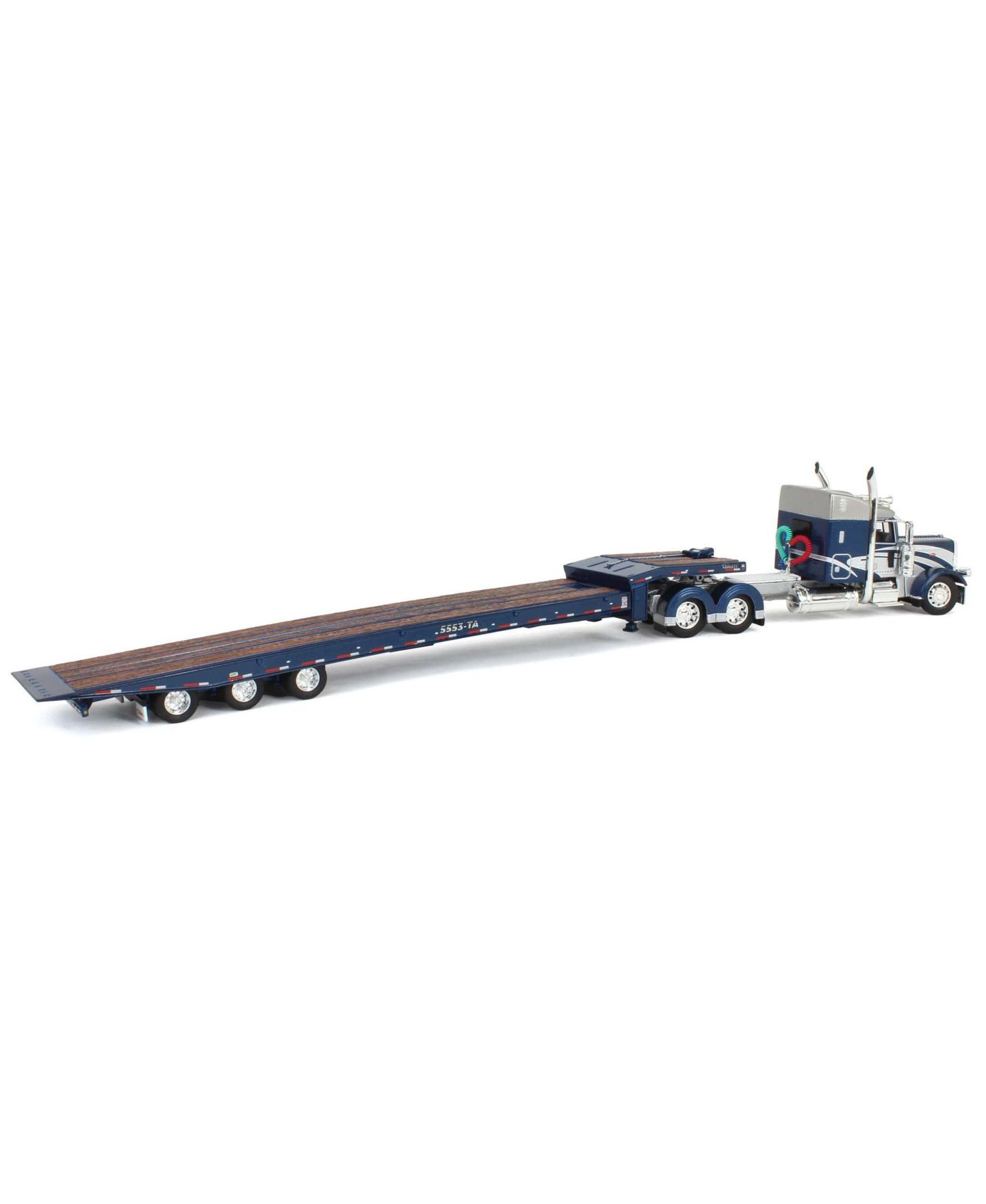 Детская игрушка First Gear 1/64 Scale Peterbilt 389 with Talbert 5553T Traveling Axle Trailer Die-Cast Metal Collectible Toy Truck — фото 3