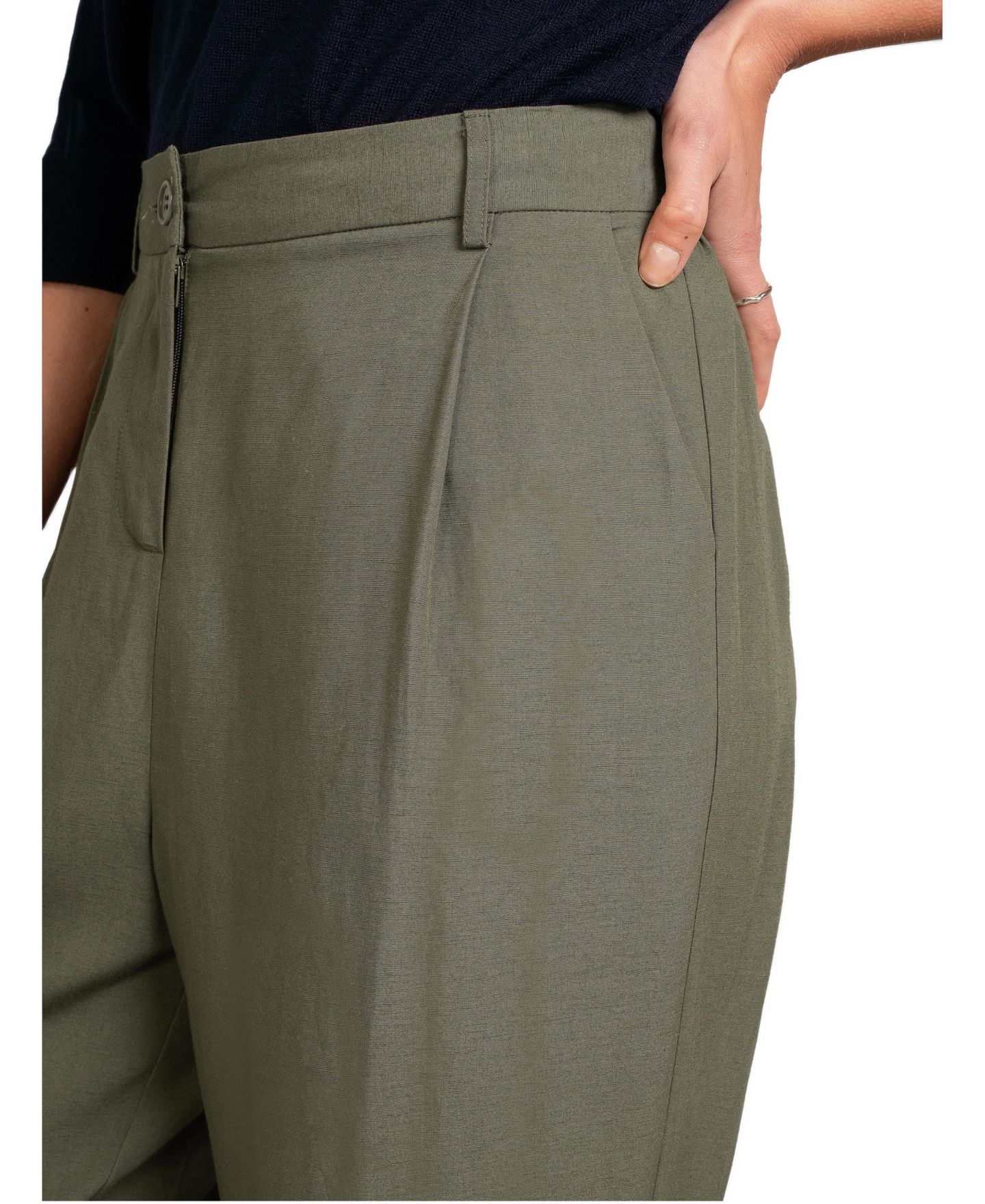 Женские брюки Celtic & Co. Casual Tapered Leg, цвет: Тёмный зелёный — фото 2