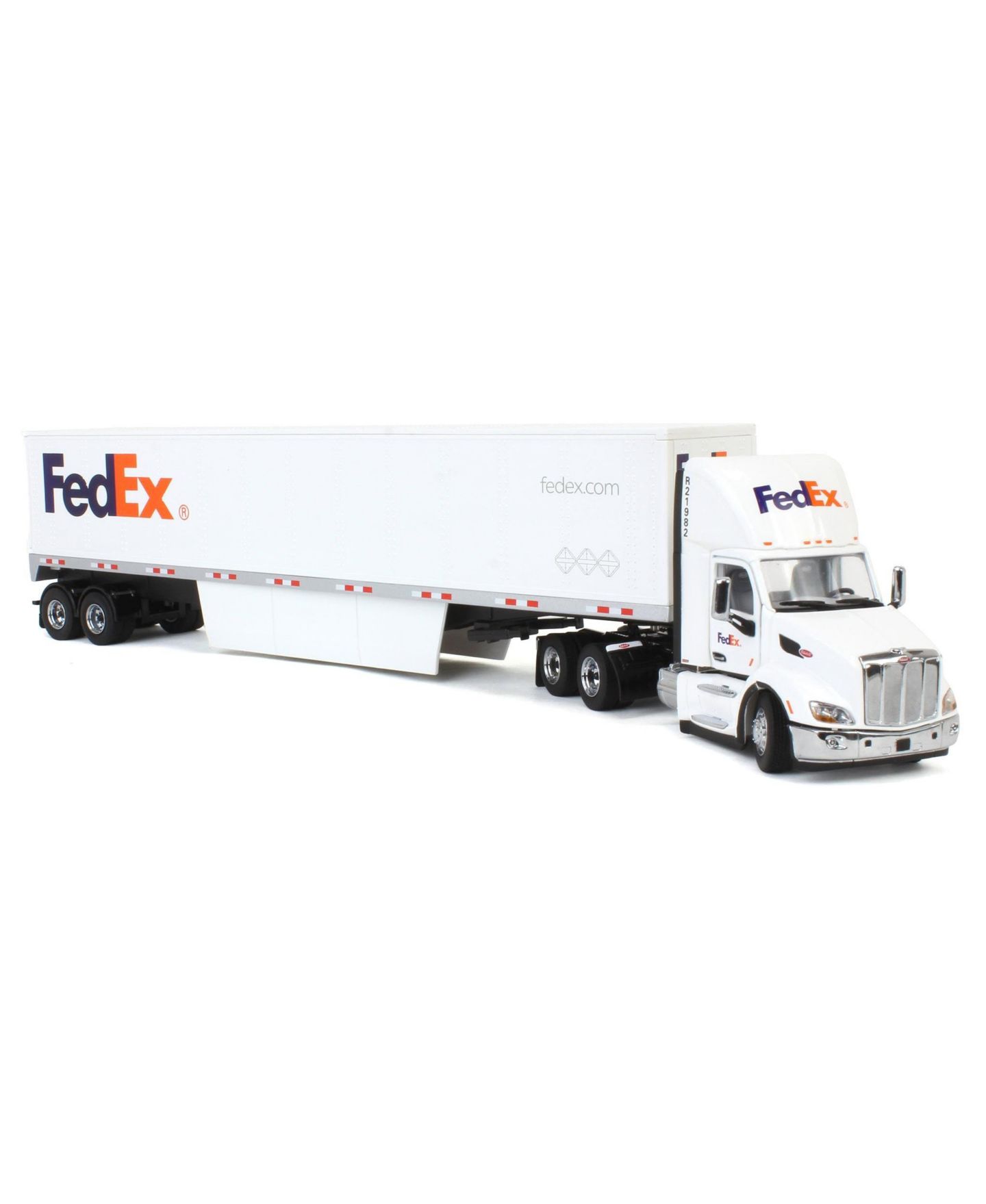 Детская игрушка Diecast Masters 1/50 Scale FedEx Peterbilt 579 Day Cab with 53' Dry Cargo Trailer Die-Cast Truck — фото 2
