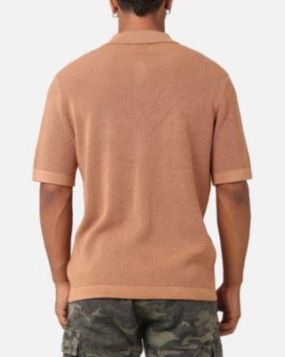 Men's Zyair Knit Rib Button Up Shirt