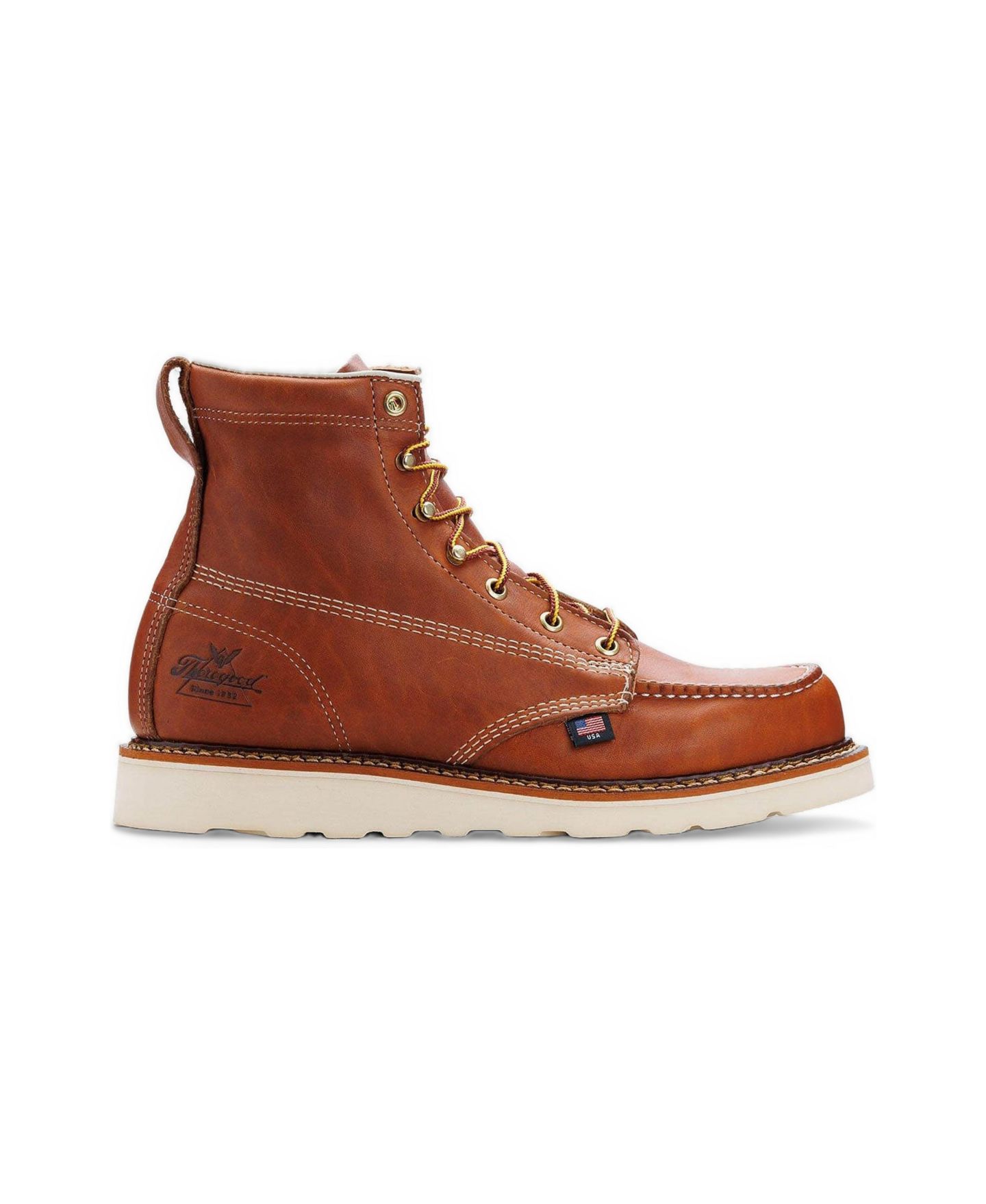 Мужские ботинки Thorogood American Heritage 6" Tobacco Moc Toe Work Boots for Men, цвет: Табачный — фото 1