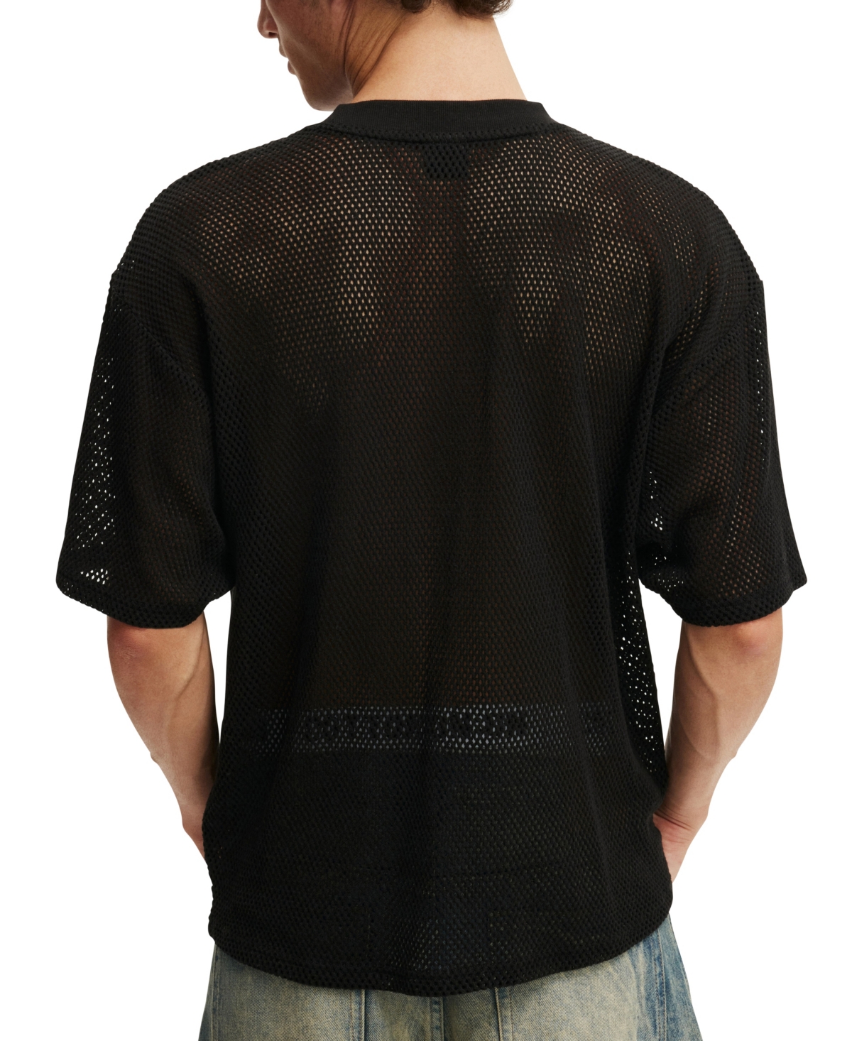 Shop Cotton On Men's Cropped Fit Knitted T-shirt