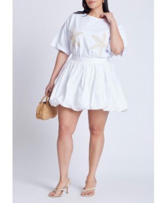 Women's Embroidered Starfish Tee