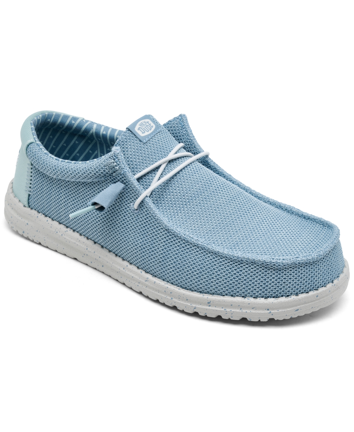 Men's Wally Stretch Slip-On Casual Moccasin Sneakers from Finish Line - Cloud Blue