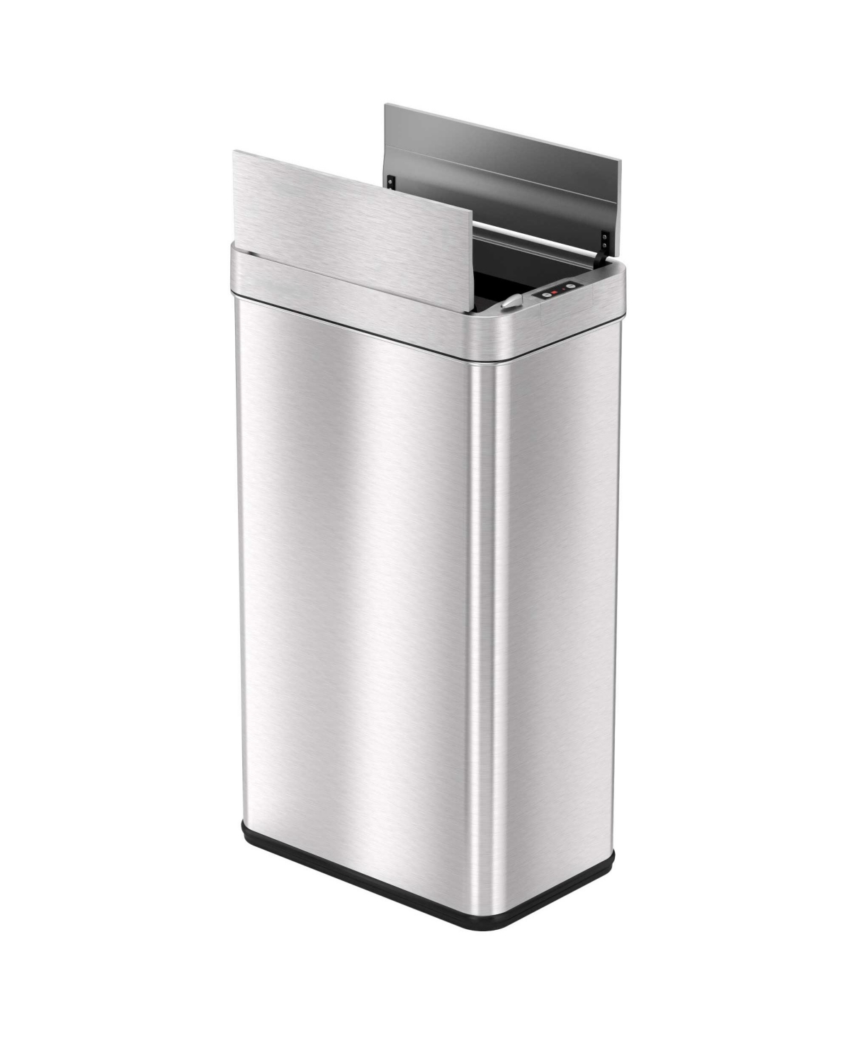 Stainless Steel Wings Lid Sensor Kitchen Trash Can with AbsorbX Odor Filter - Stainless steel