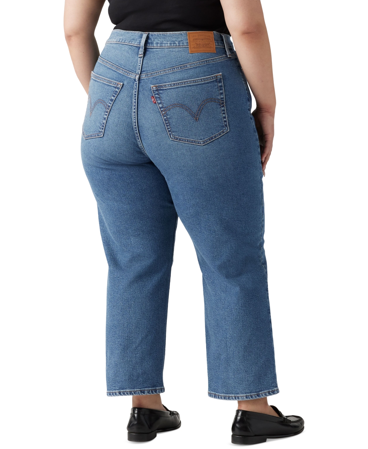 Levi's Plus Wedgie High-Rise Straight Jeans