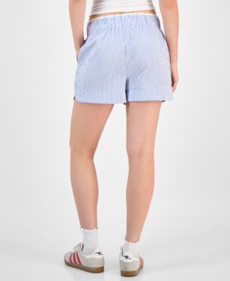 Women's Striped Seersucker Boxer Shorts, Exclusively at Macy's