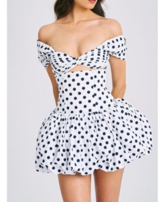 Women's Umika Polka Dots Bubble Hem Mini Dress