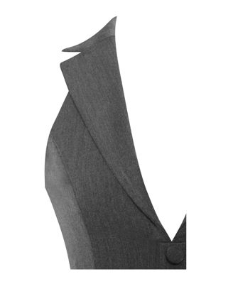 Women's Hazel Grey Preppy Halter Neck Pleated Mini Dress