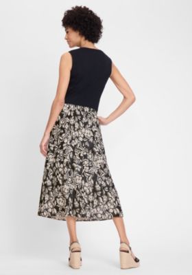 Women's Floral Midi Skirt