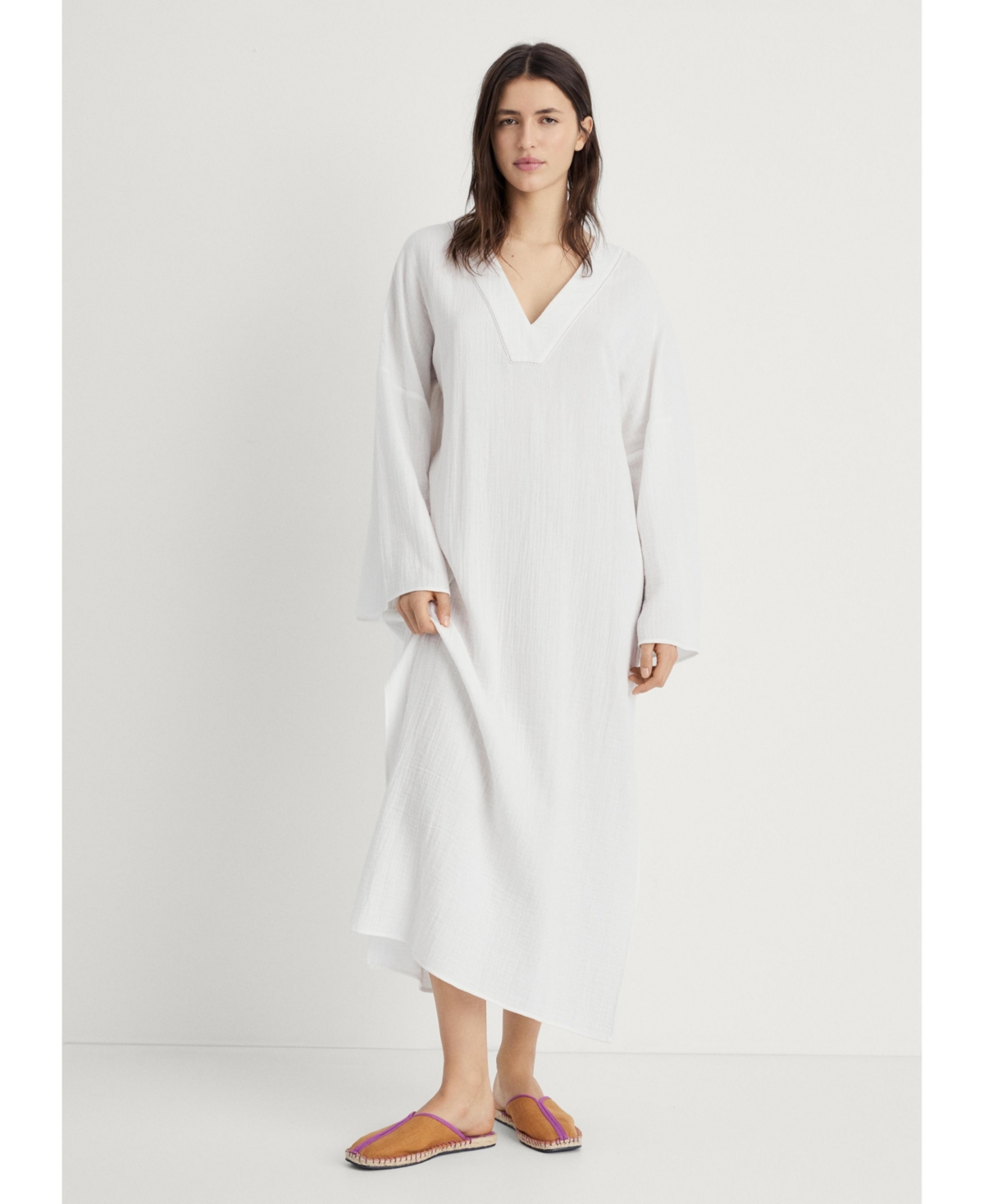 Mango Women's Oversized Pajama Caftan