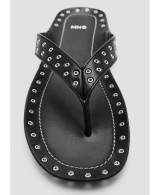 Women's Die-Cut Leather Sandals