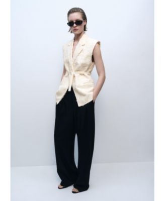 Women's Belt Texture Vest