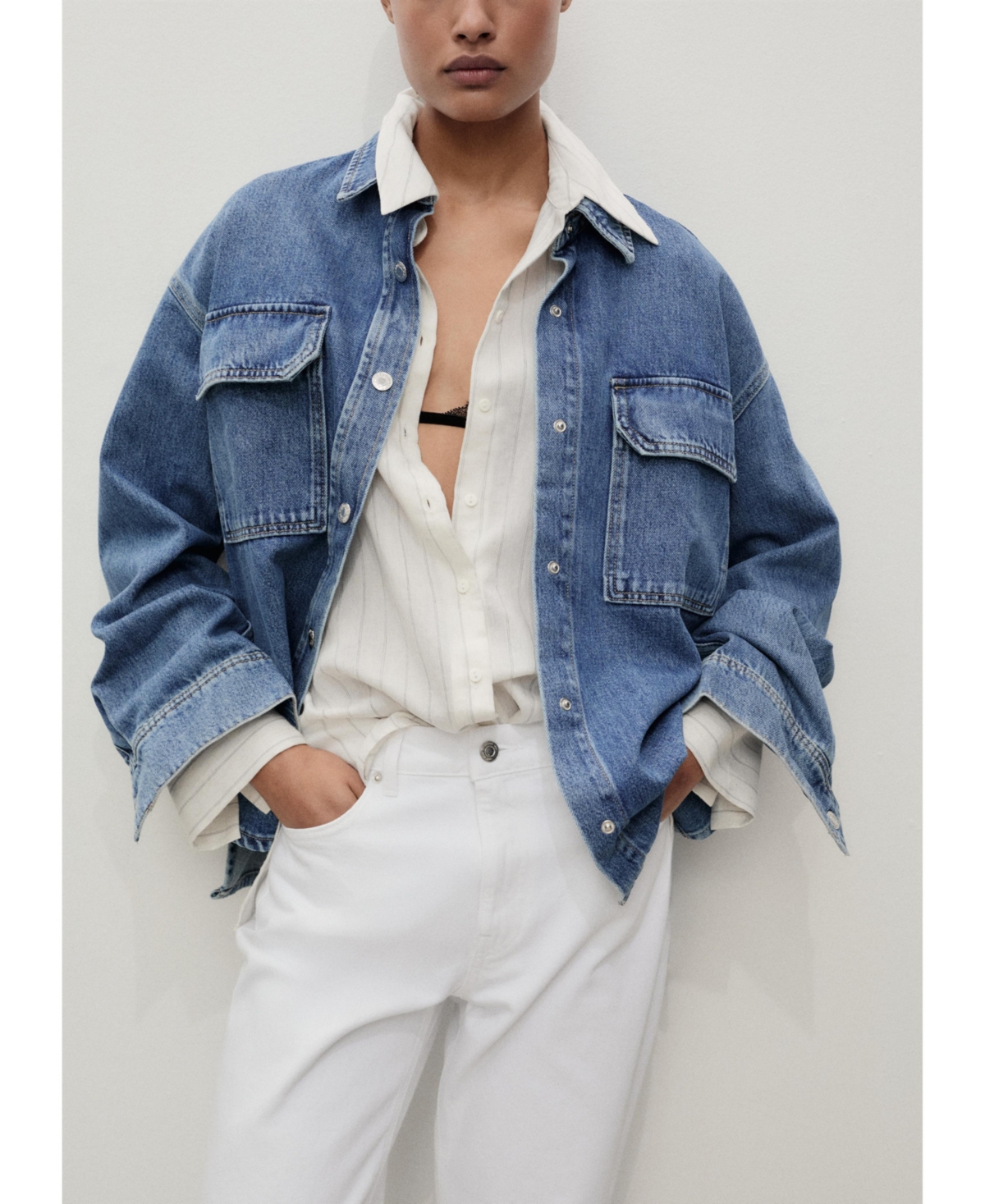 Mango Women's Mid-rise Straight Jeans In White