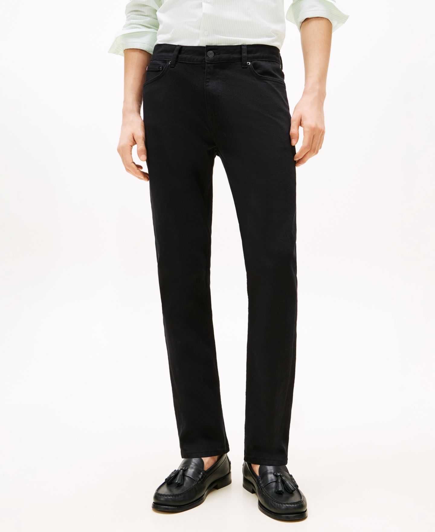 Мужские джинсы Tommy Hilfiger Slim Fit Bleeker, цвет: Чёрный — фото 1