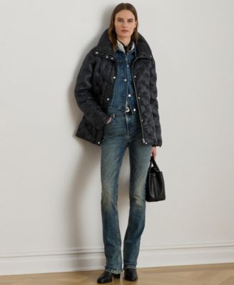 Women's Embroidered Puffer Coat