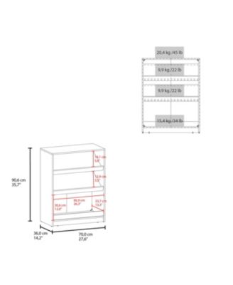 Oatman Shoe Rack with Open Storage, Wengue