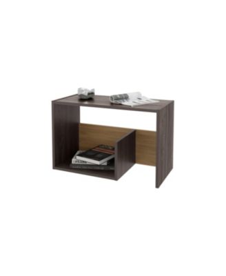 Vega Side Table in Melamine with Open Storage