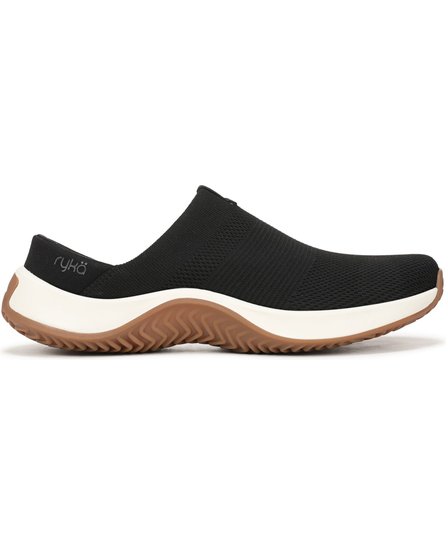 Женские сабо Ryka Encore-Mule Washable Slip On Mules, цвет: Чёрный вязаный — фото 2