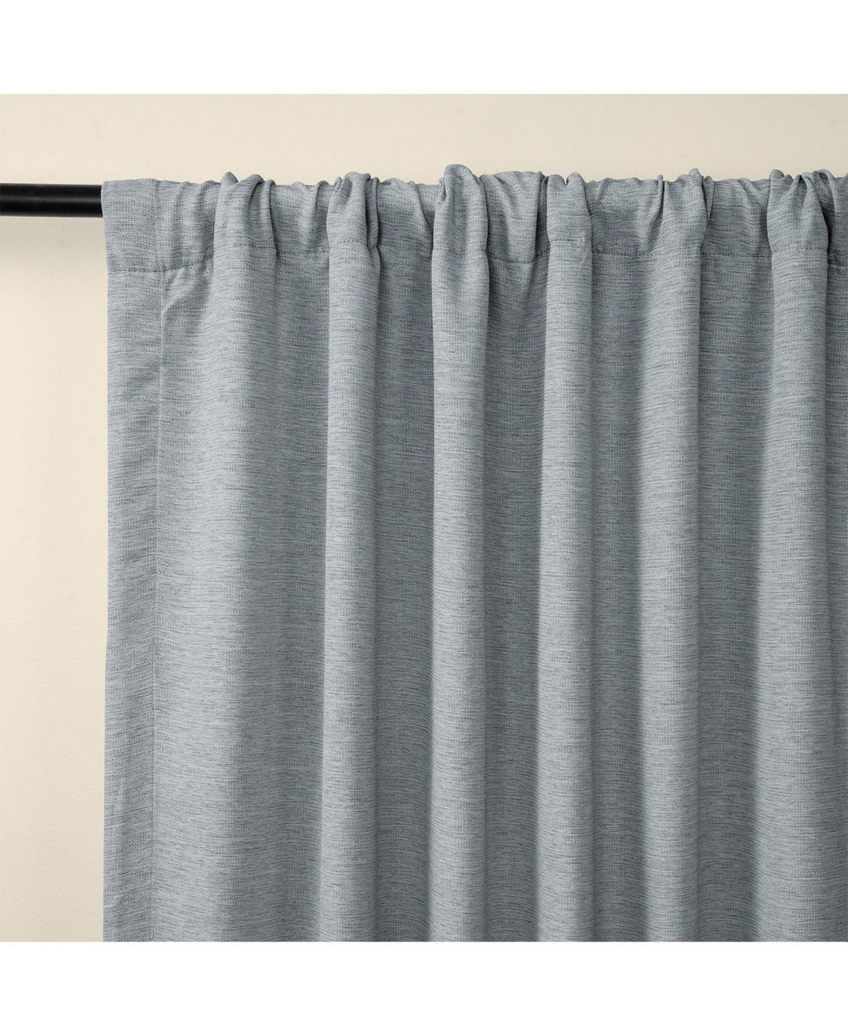 Half Price Drapes Textured Bellino Room Darkening Curtain In Blue
