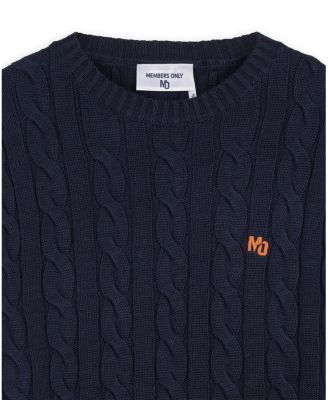 Men's Crew Neck Cable Knit Sweater