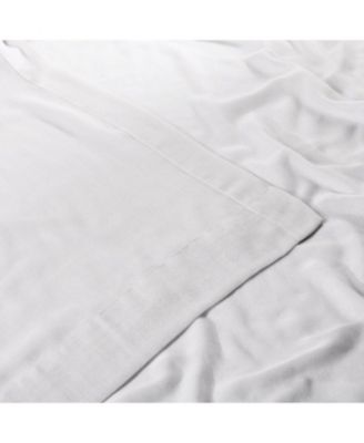 Textured Faux Linen Sheer Curtain