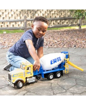 1/16 Big Farm Yellow & Blue Peterbilt Model 367 Cement Mixer Truck