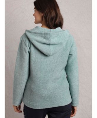 Women's Alisa 1/4 Zip Snow Marl Fleece Hoodie