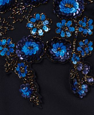 Women's Beaded Off-The-Shoulder Column Dress