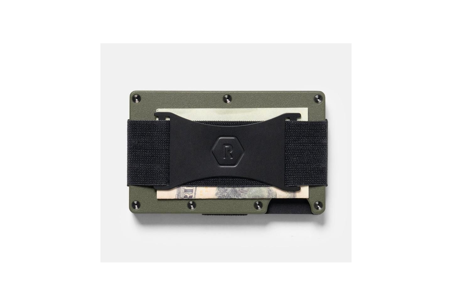 Мужской кошелёк The Ridge RIDGE Wallet for Magsafe - Matte Olive - Cash Strap, цвет: Матовый оливковый — фото 6