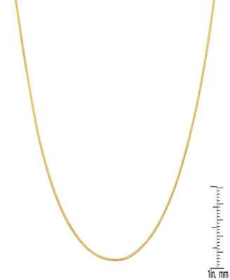 Women's 14K Gold Plated Snake Chain Necklace