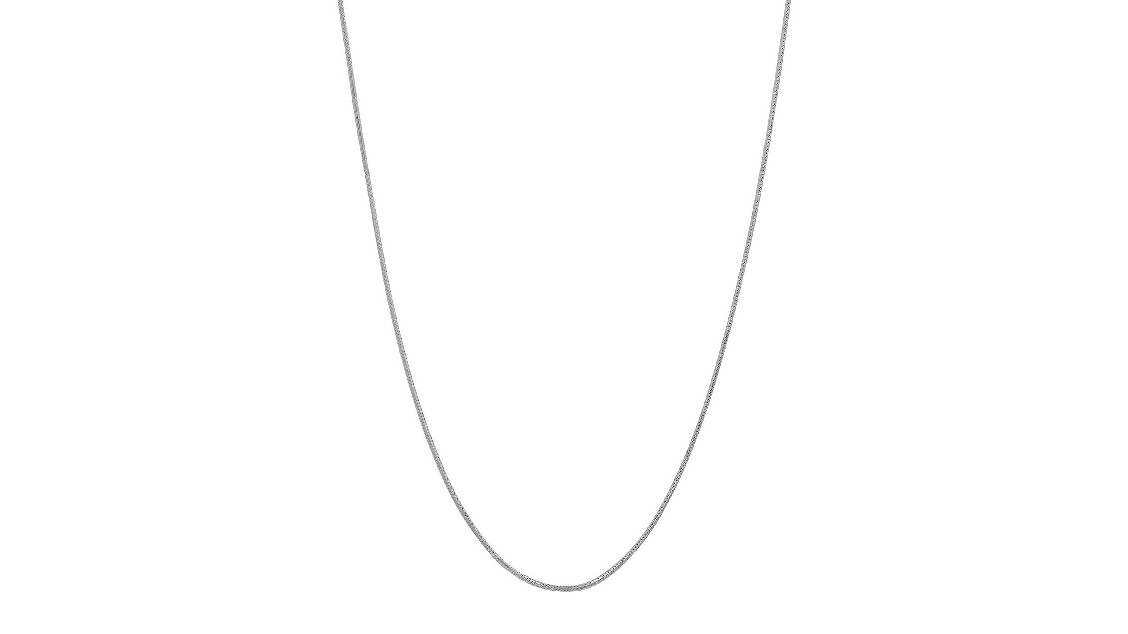 Steeltime Women's Sterling Silver Snake Chain Necklace