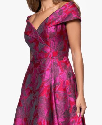 Women's Printed Sweetheart Ball Gown