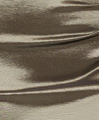 Plus Size Asymmetrical-Neckline Long Sheath Dress