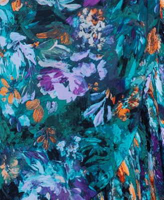 Plus Size Printed Ruffled Sleeveless Maxi Dress