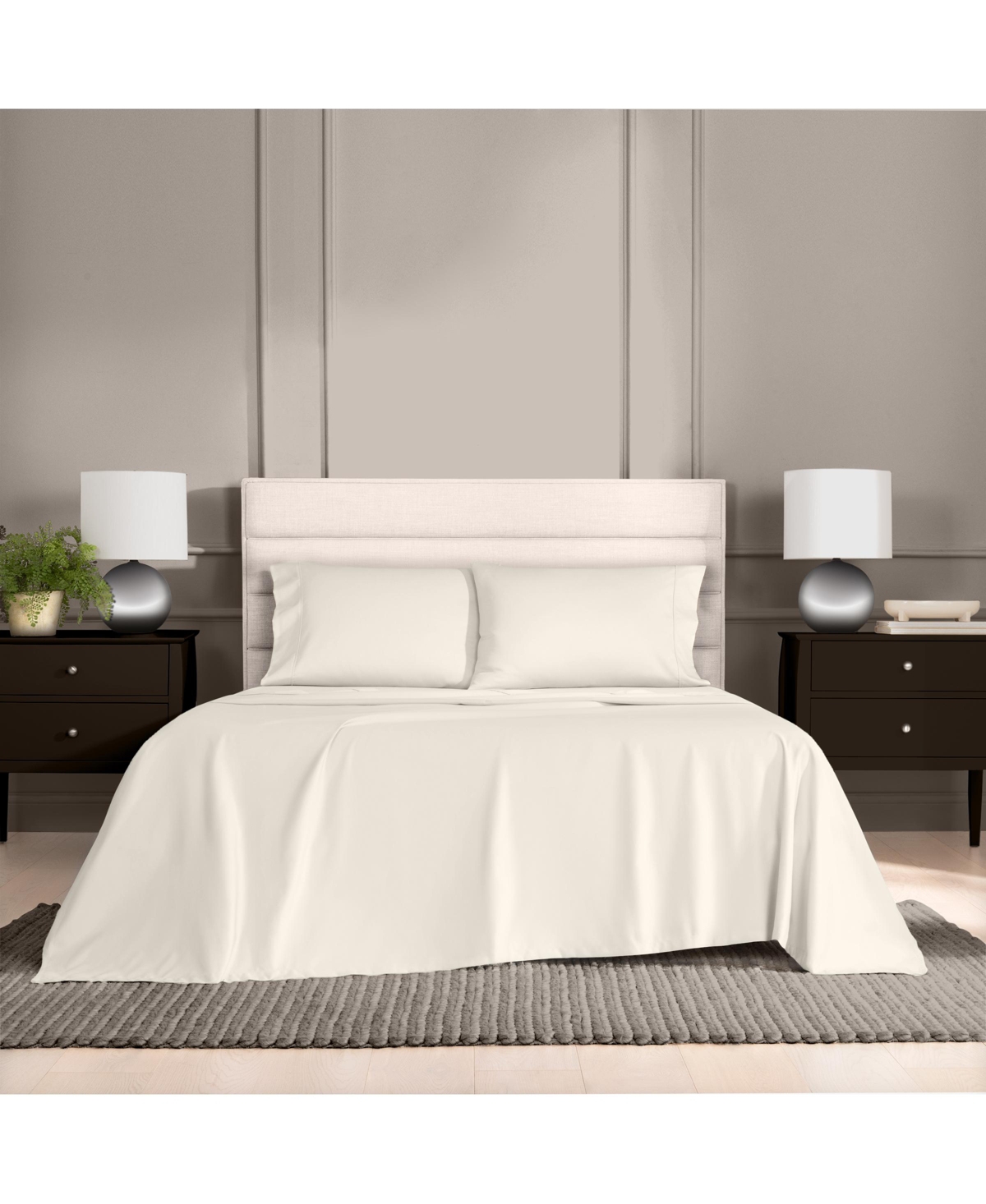 Aq Textiles Bergen House 1000 Thread Count 100% Certified Egyptian Cotton 4-Pc. Sheet Set