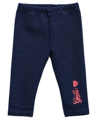 Baby Girls 2-Piece Long Sleeve Yarn Dye Stripe T-Shirt and Knit Denim Pants Set