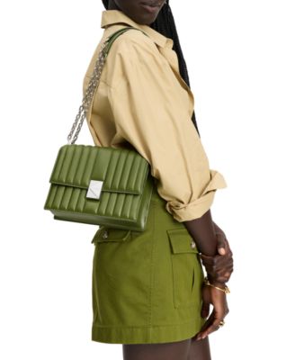 Deco Quilted Leather Small Chain Shoulder Bag 