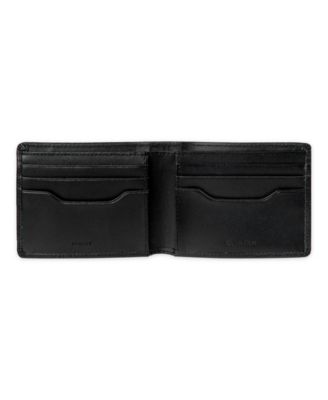 Men's RFID Overlapping Saffiano Slimfold Wallet