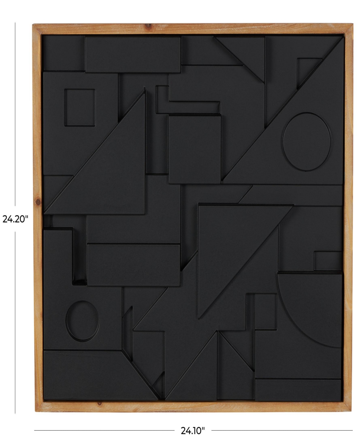 Rosemary Lane Wood 24" Contemporary Wall Decor